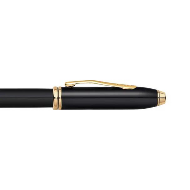 Cross Townsend Fountain Pen - Black Lacquer with 23K Gold Trims