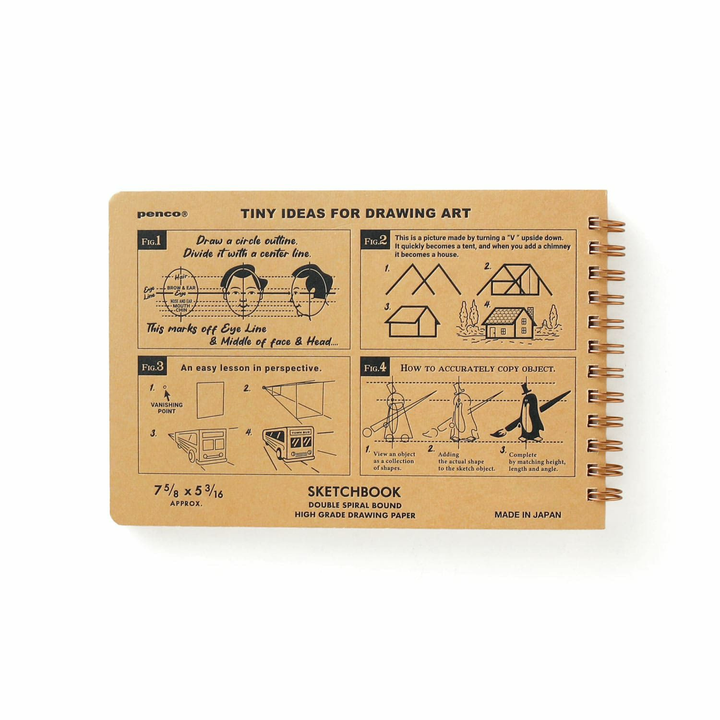 Penco Sketch Book B6 Heavy — Hightide drawing — premium stationery and lifestyle, at Cityluxe Singapore