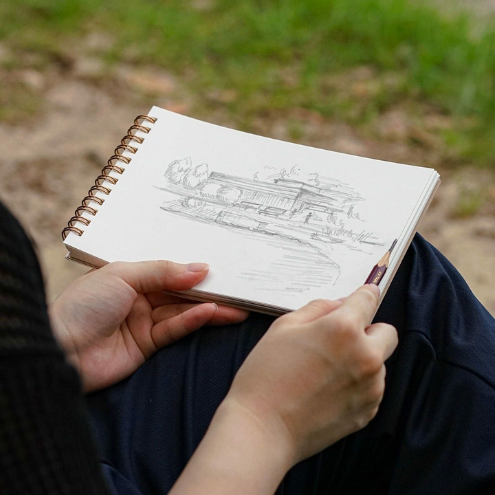 Penco Sketch Book B6 Heavy — Hightide drawing — premium stationery and lifestyle, at Cityluxe Singapore