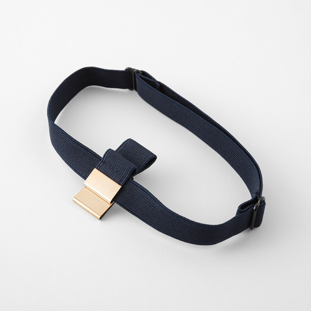 Midori Penholder Band (B6〜A5) in Navy Blue — Midori penholder band — premium stationery and lifestyle, at Cityluxe Singapore