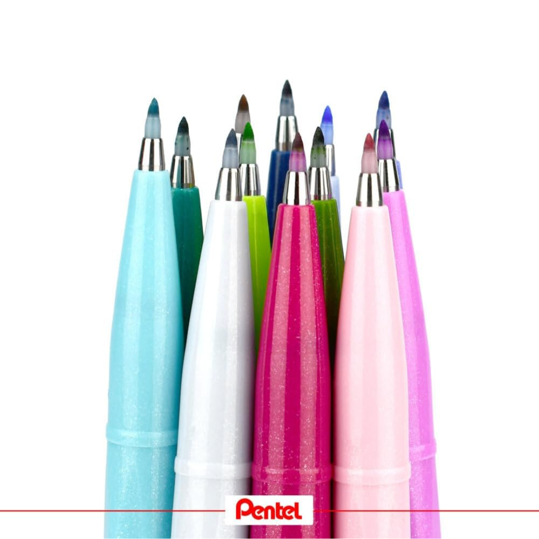 Pentel Brush Sign Pen Set in 30 Colors — Pentel brush pen — premium stationery and lifestyle, at Cityluxe Singapore