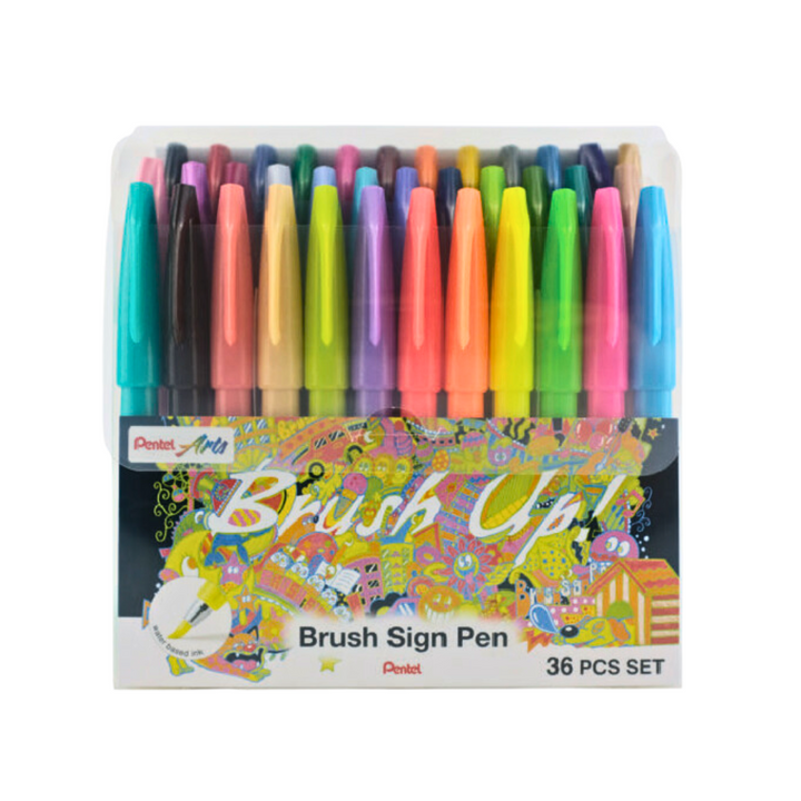 Pentel Brush Sign Pen - All 36 colors