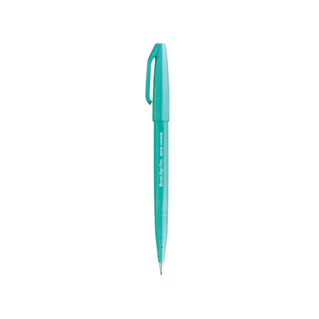 Pentel Brush Sign Pen - Emerald Green