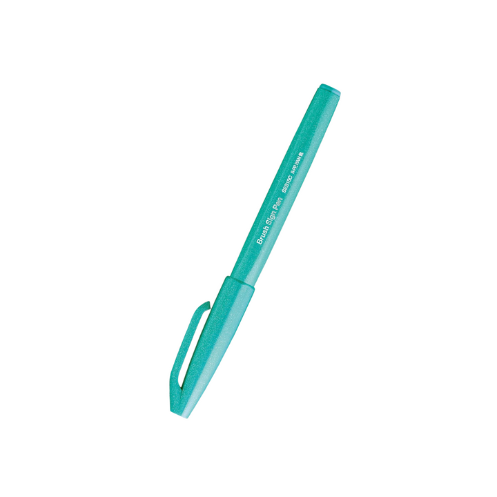Pentel Brush Sign Pen - Emerald Green