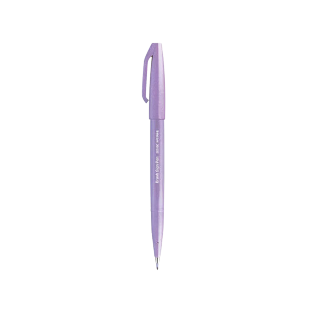 Pentel Brush Sign Pen in Light Violet — Pentel brush pen — premium stationery and lifestyle, at Cityluxe Singapore
