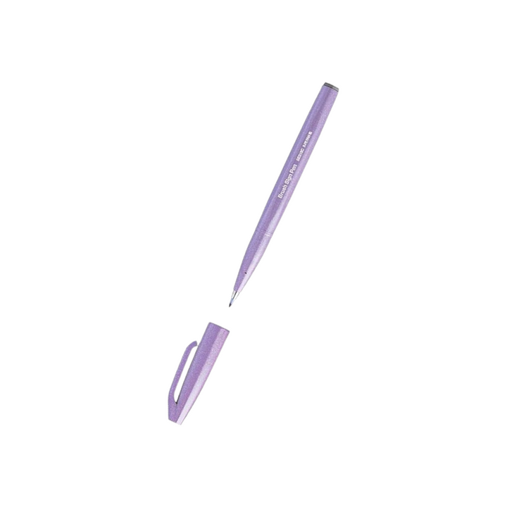 Pentel Brush Sign Pen in Light Violet — Pentel brush pen — premium stationery and lifestyle, at Cityluxe Singapore