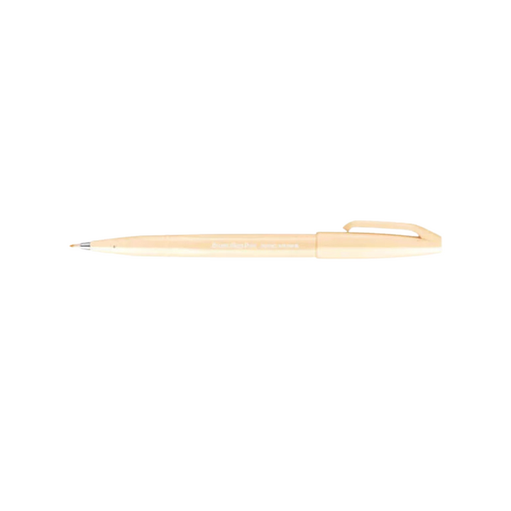 Pentel Brush Sign Pen in Pale Orange — Pentel brush pen — premium stationery and lifestyle, at Cityluxe Singapore
