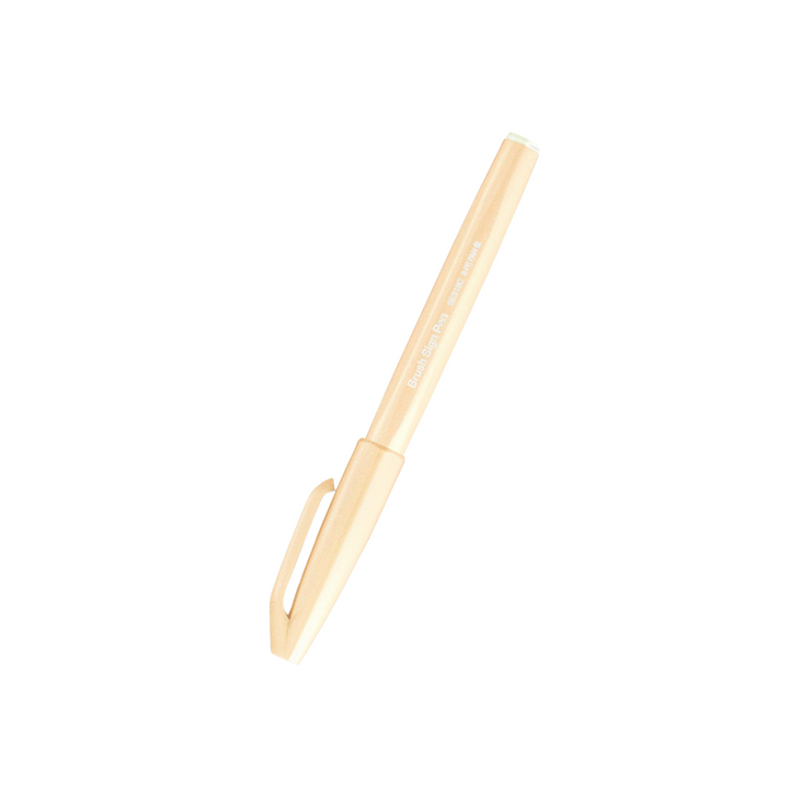 Pentel Brush Sign Pen in Pale Orange — Pentel brush pen — premium stationery and lifestyle, at Cityluxe Singapore