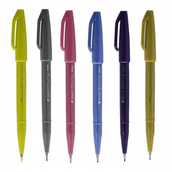 Pentel Brush Sign Pen - All 36 colors