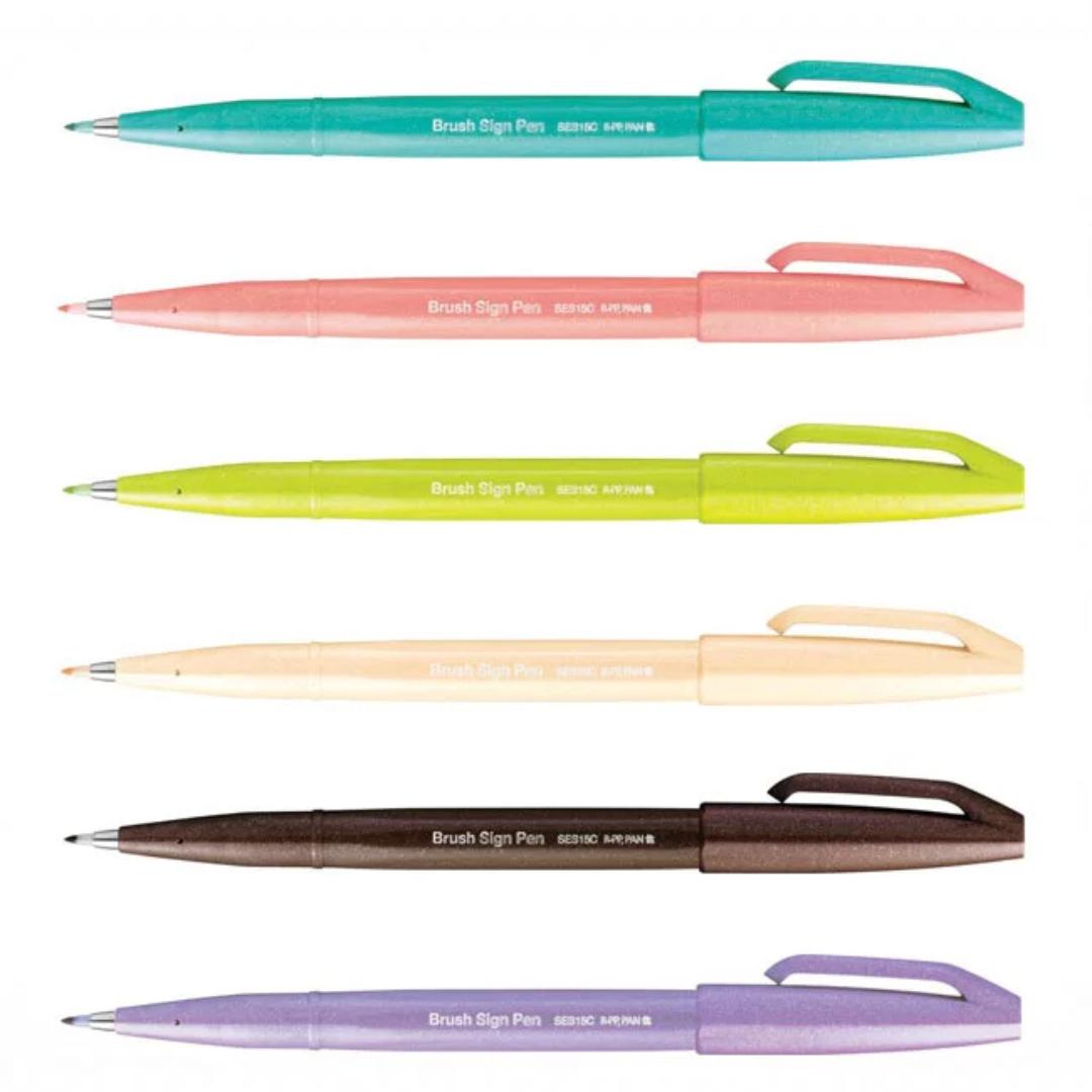 Pentel Brush Sign Pen - Emerald Green