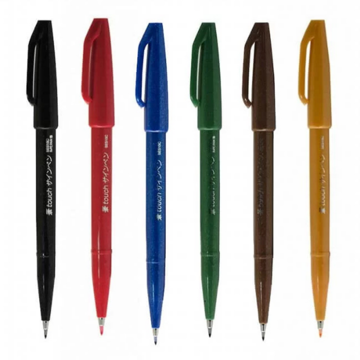 Pentel Brush Sign Pen - All 36 colors