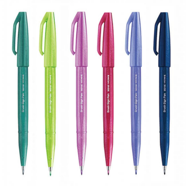 Pentel Brush Sign Pen - All 36 colors