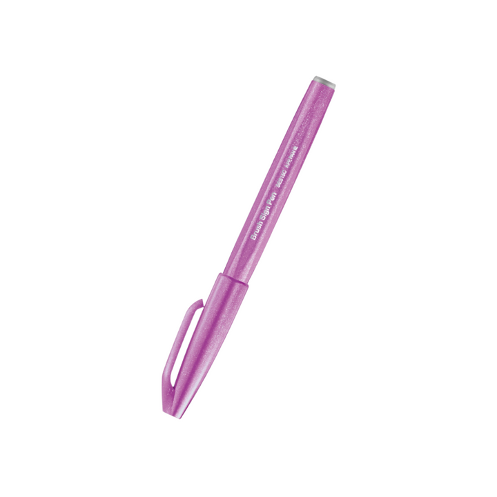Pentel Touch Brush Sign Pen Pink Purple — Pentel brush pen — premium stationery and lifestyle, at Cityluxe Singapore