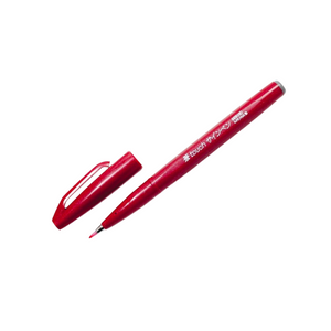 Pentel Touch Brush Sign Pen Red