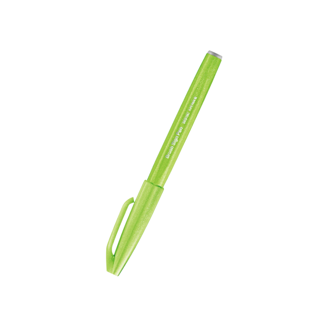Pentel Touch Brush Sign Pen Light Green