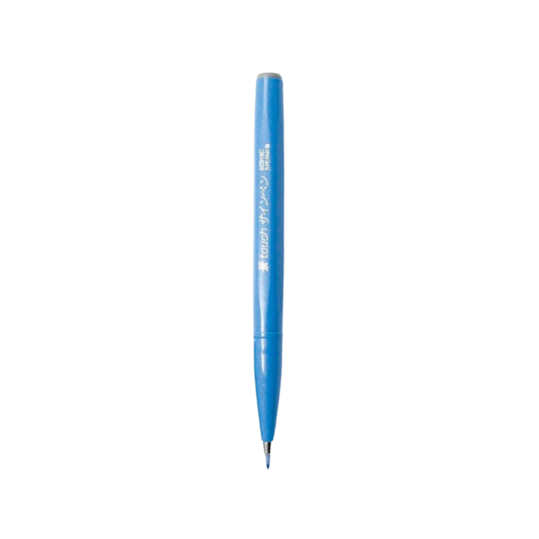 Pentel Touch Brush Sign Pen Sky Blue