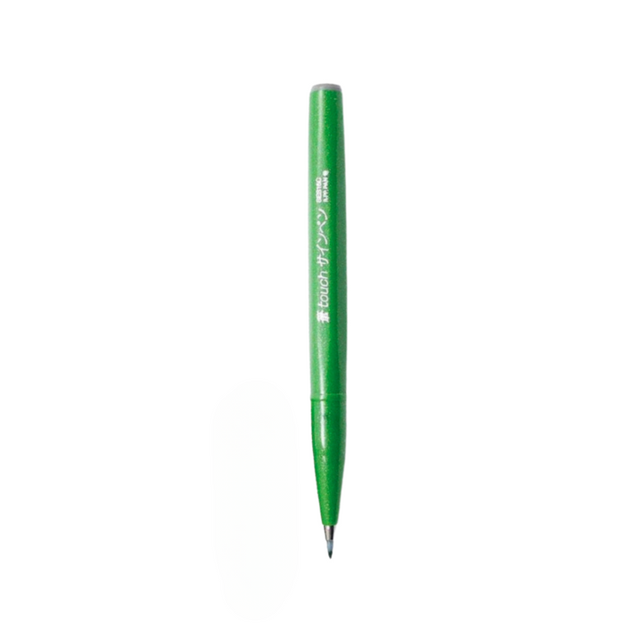 Pentel Touch Brush Sign Pen Green — Pentel brush pen — premium stationery and lifestyle, at Cityluxe Singapore