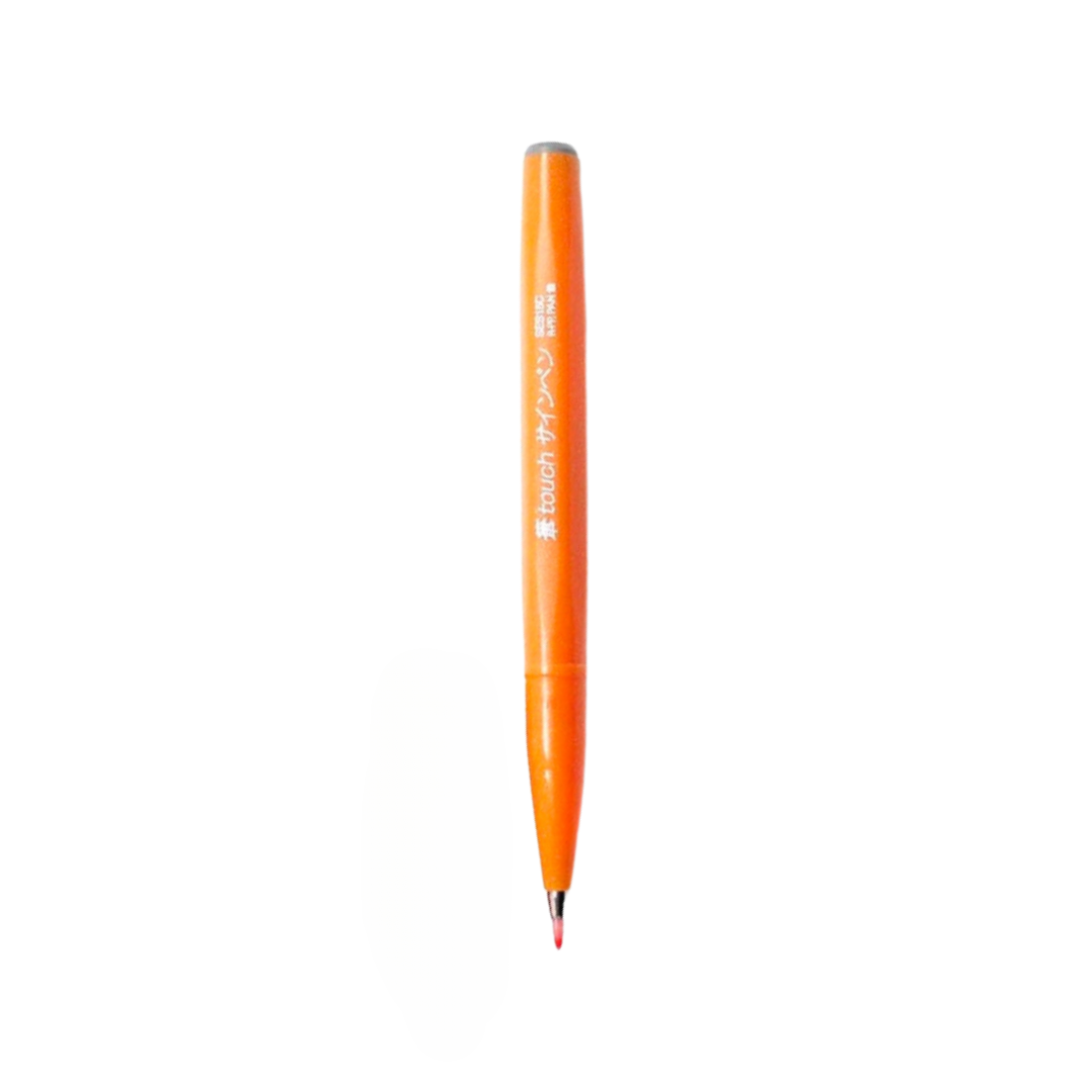 Pentel Touch Brush Sign Pen Orange