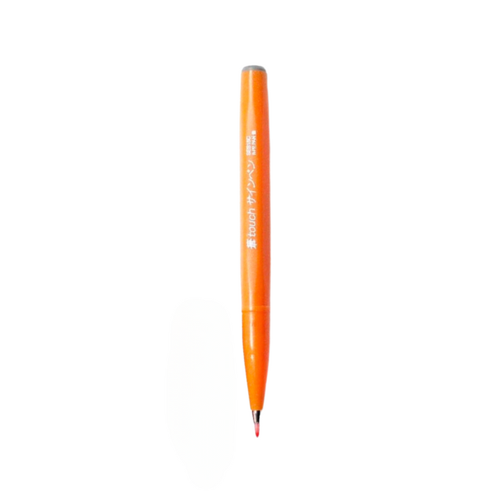 Pentel Touch Brush Sign Pen Orange