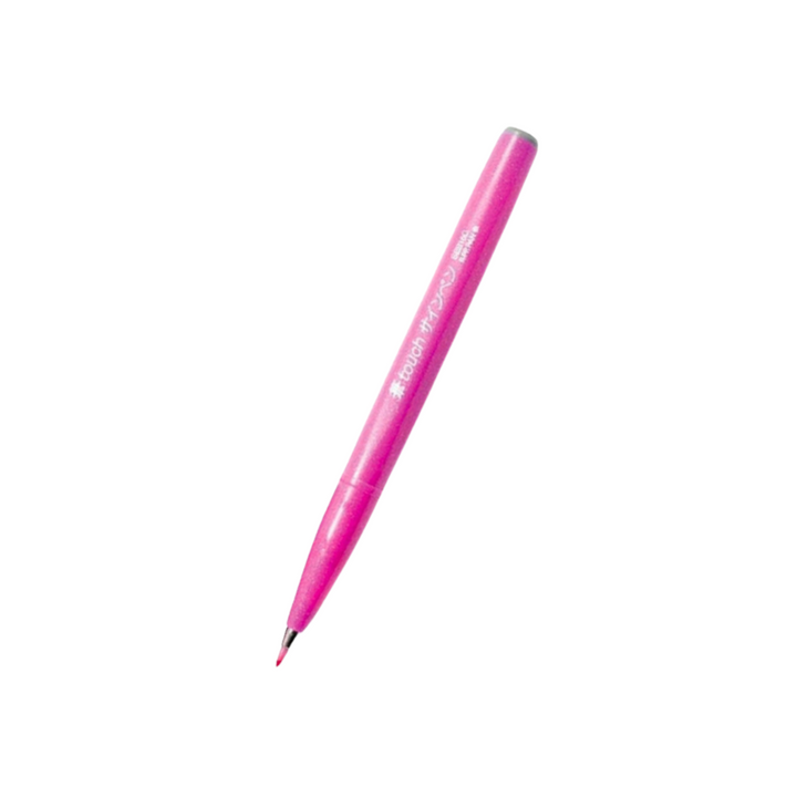 Pentel Touch Brush Sign Pen Pink — Pentel brush pen — premium stationery and lifestyle, at Cityluxe Singapore