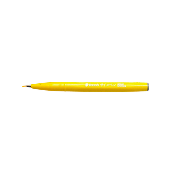 Load image into Gallery viewer, Pentel Touch Brush Sign Pen Yellow
