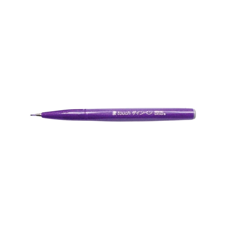 Pentel Touch Brush Sign Pen Violet — Pentel brush pen — premium stationery and lifestyle, at Cityluxe Singapore