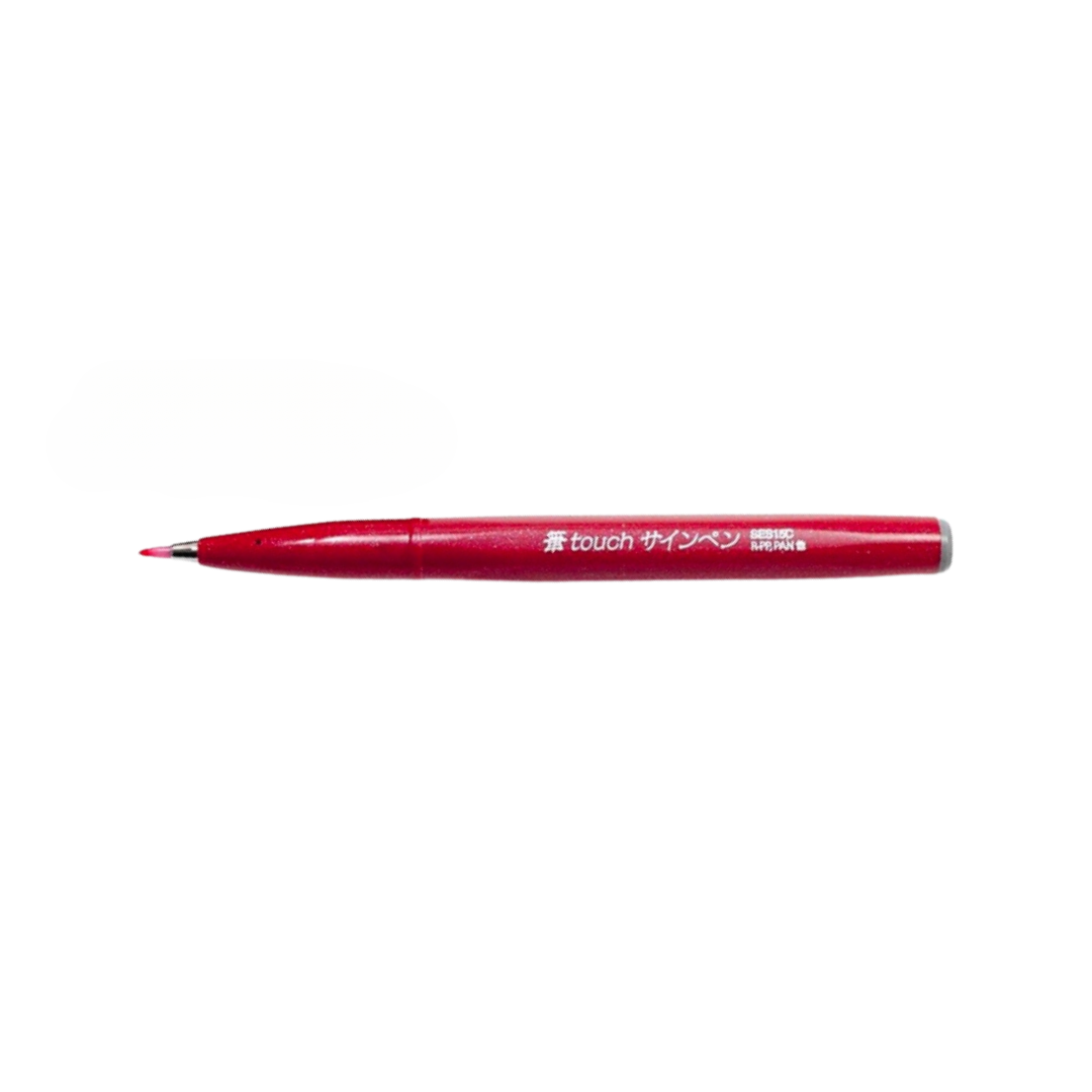 Pentel Touch Brush Sign Pen Red