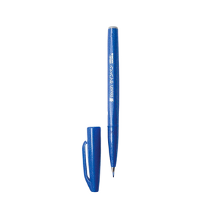 Pentel Touch Brush Sign Pen Blue