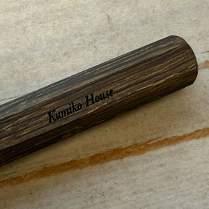 Personalized Name Engraving On Faber-Castell Ondoro Rollerball Pen Smoked Oak using LaserPecker Blue light laser 