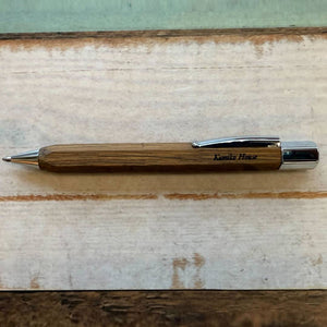 Personalized Name Engraving On Faber-Castell Ondoro Twist Ballpoint Pen Smoked Oak