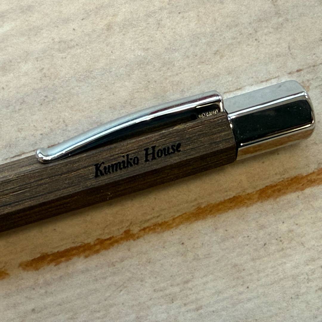 Personalized Name Engraving On Faber-Castell Ondoro Twist Pencil Smoked Oak 