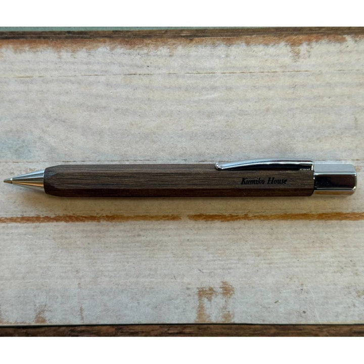 Personalized Name Engraving On Faber-Castell Ondoro Twist Pencil Smoked Oak 