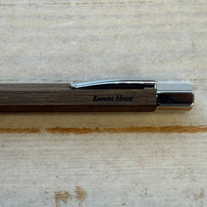 Personalized Name Engraving On Faber-Castell Ondoro Twist Pencil Smoked Oak 