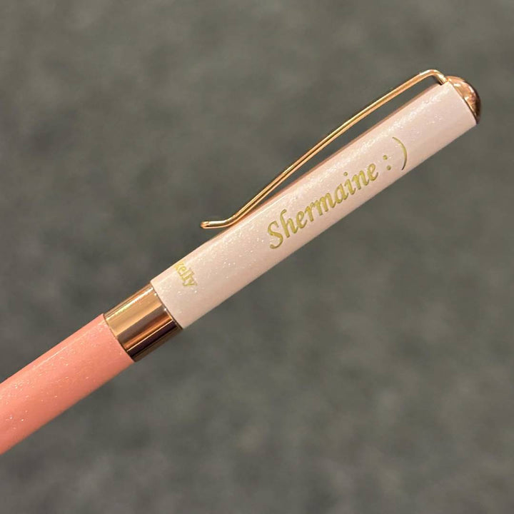 Personalized Name Engraving On Helen Kelly Candy Pen Pink Pop