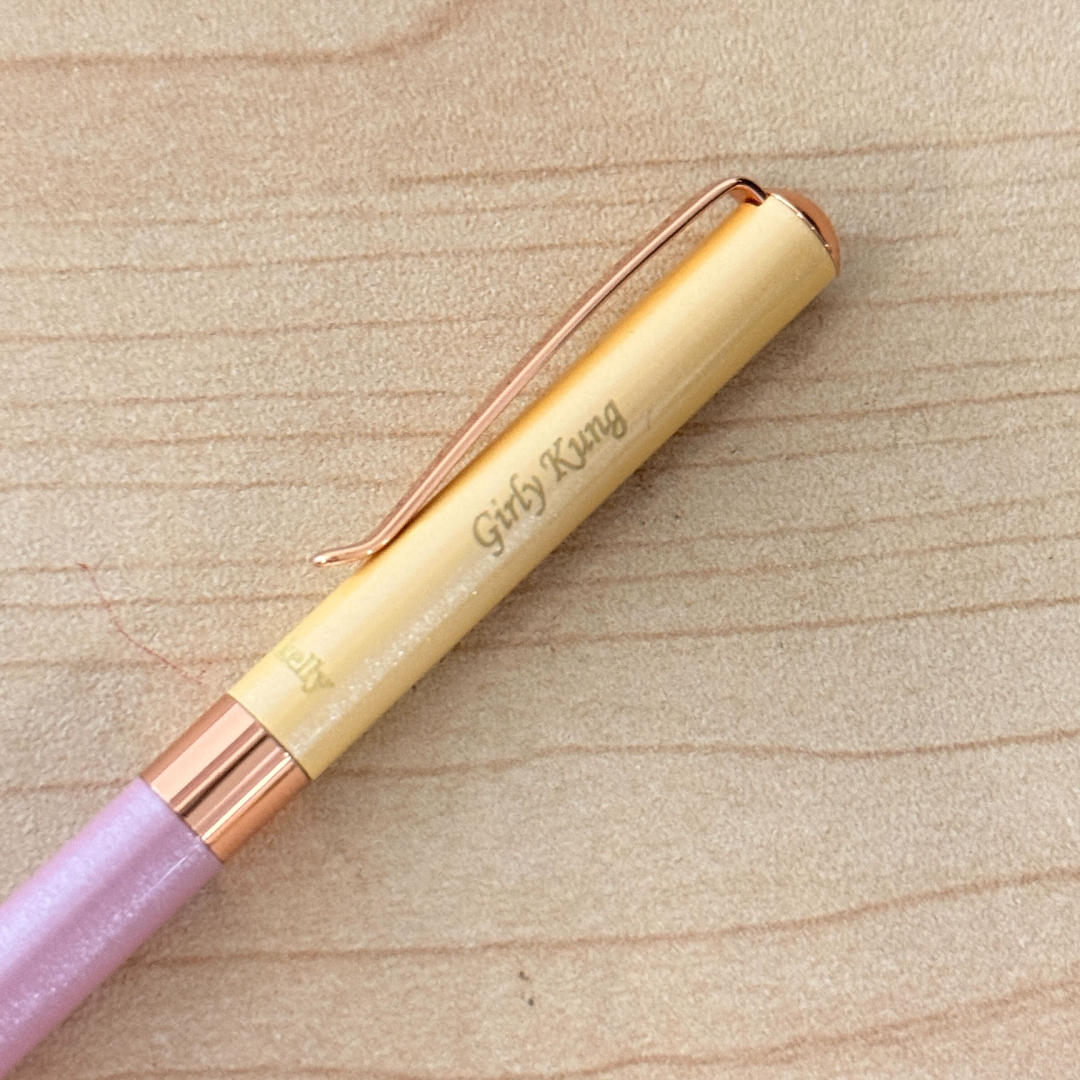 Personalized Name Engraving On Helen Kelly Candy Pen Strawberry Caramel