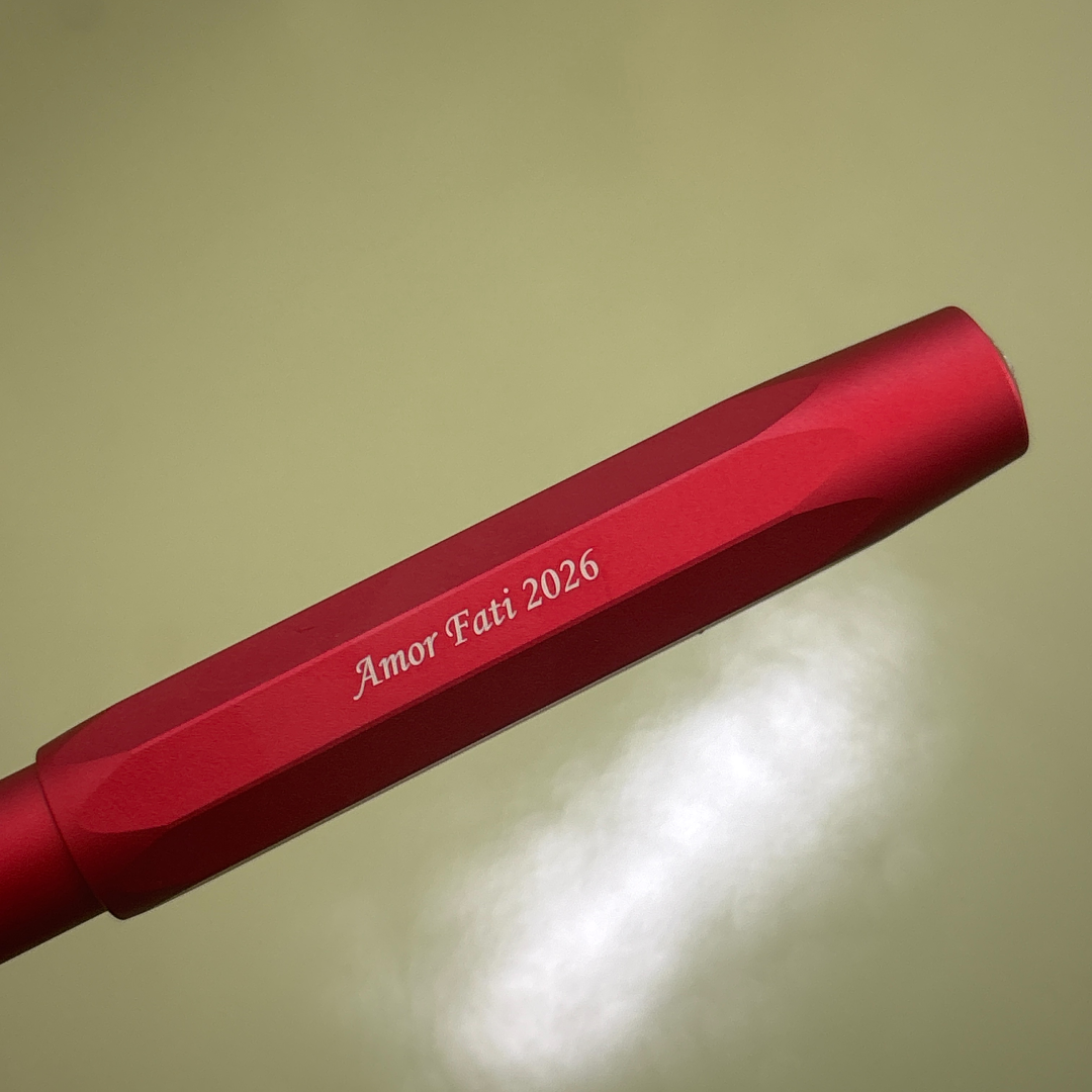 Personalized Name Engraving On Kaweco AL Sport Fountain Pen Deep - Red