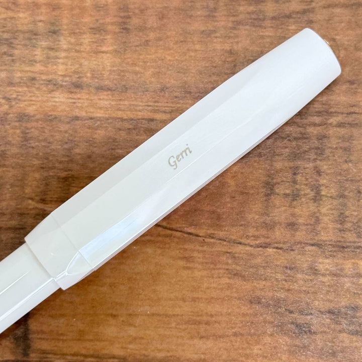 Personalized Name Engraving On Kaweco Classic Sport Fountain Pen - White