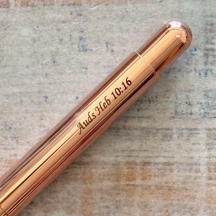 Personalised name engraving on Kaweco Liliput Ballpoint Pen - Copper