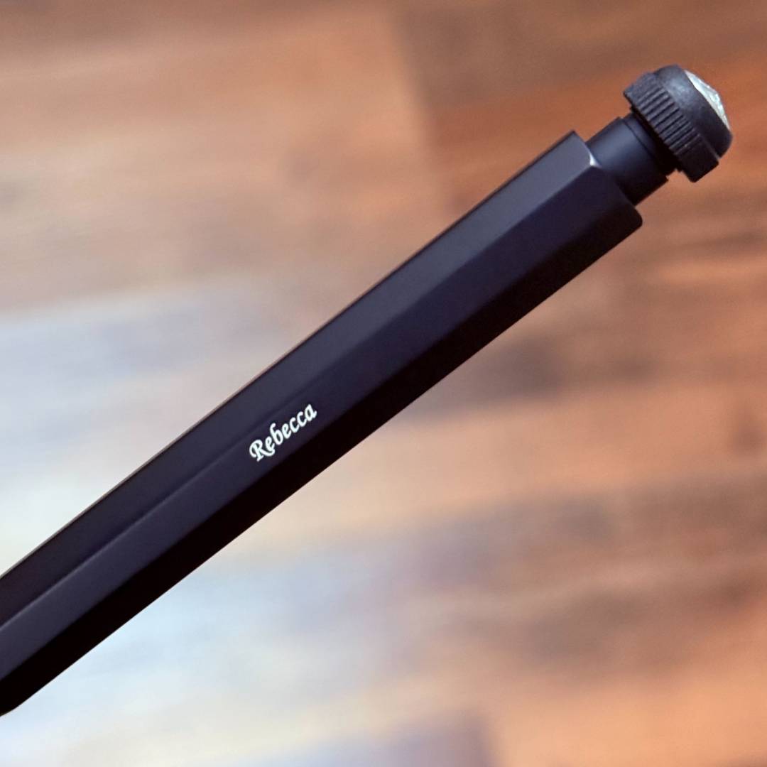 Personalized Name Engraving On Kaweco Special Ballpoint Pen - "S" Black