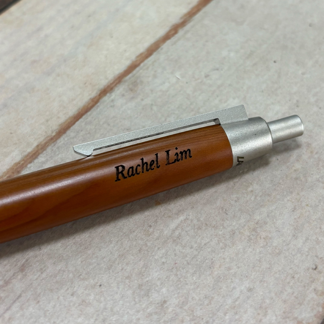 Personalized Name Engraving On Lamy 2000 Ballpoint Pen Taxus