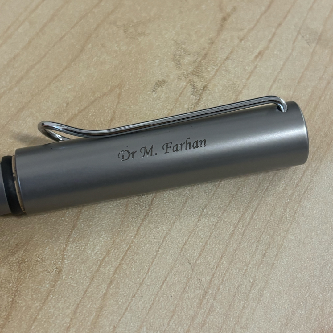 Personalized Name Engraving On Lamy AL-Star Fountain Pen Graphite