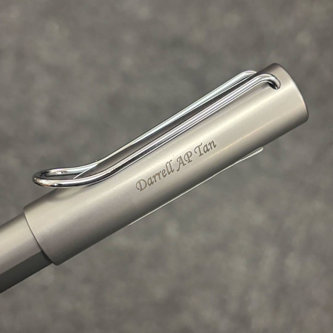 Personalized Name Engraving On Lamy AL-Star Rollerball Pen - Graphite