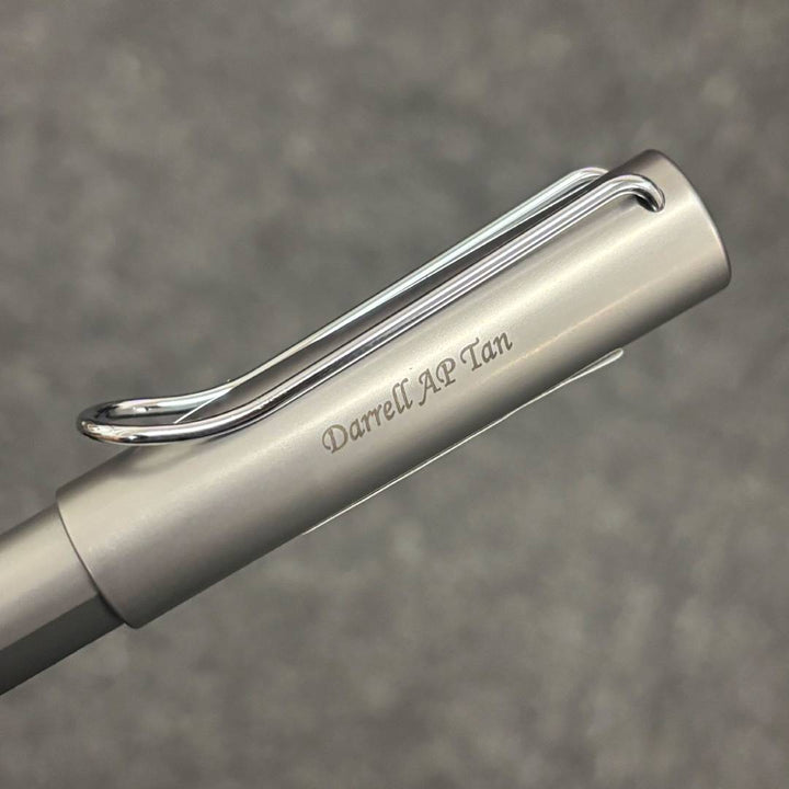 Personalized Name Engraving On Lamy AL-Star Rollerball Pen - Graphite