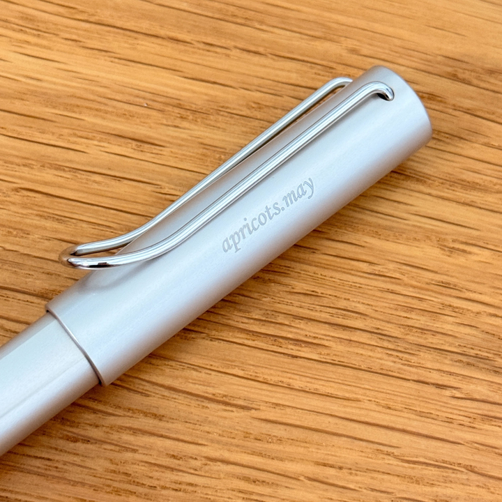 Personalized Name Engraving On Lamy Lx Rollerball Pen Palladium