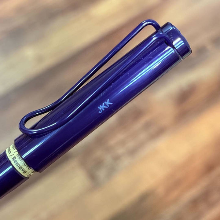 Personalized Name Engraving On LAMY Safari Fountain Pen - Dark Dusk