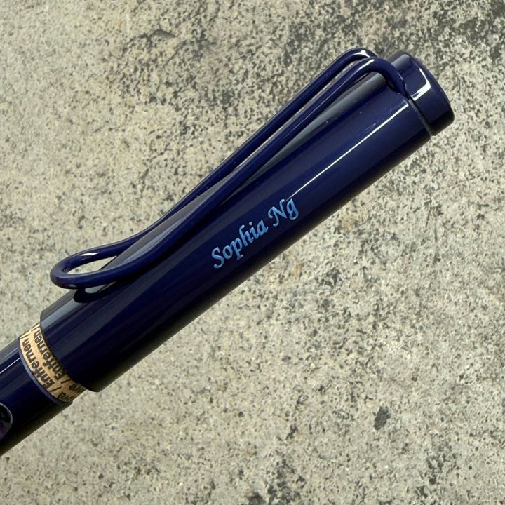 Personalized Name Engraving On LAMY Safari Fountain Pen - Dark Dusk