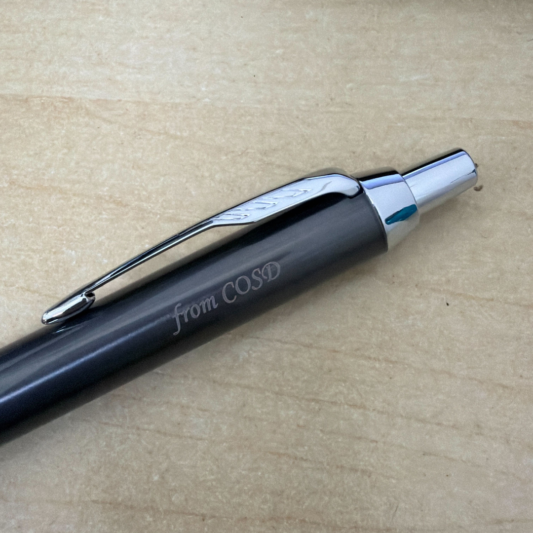 Personalized Name Engraving On Parker IM Dark Espresso CT Ballpoint Pen Gift Set