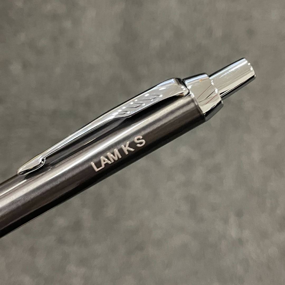 Personalized Name Engraving On Parker IM Dark Espresso CT Ballpoint Pen Gift Set