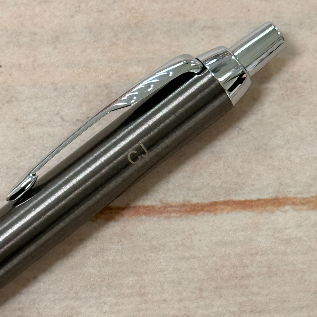 Personalized Name Engraving On Parker IM Dark Espresso CT Ballpoint Pen