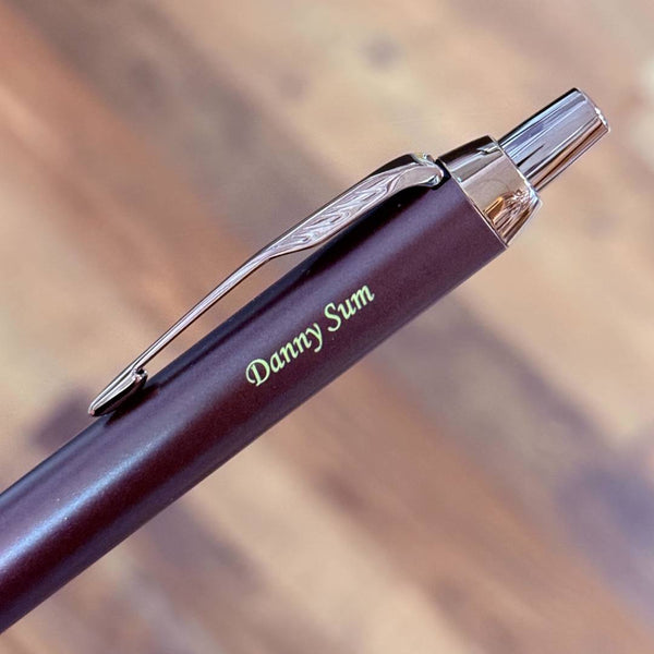 이미지를 갤러리 뷰어에 로드 , Personalized Name Engraving On Parker IM PROFESSIONAL Ballpoint Pen - Monochrome Burgundy
